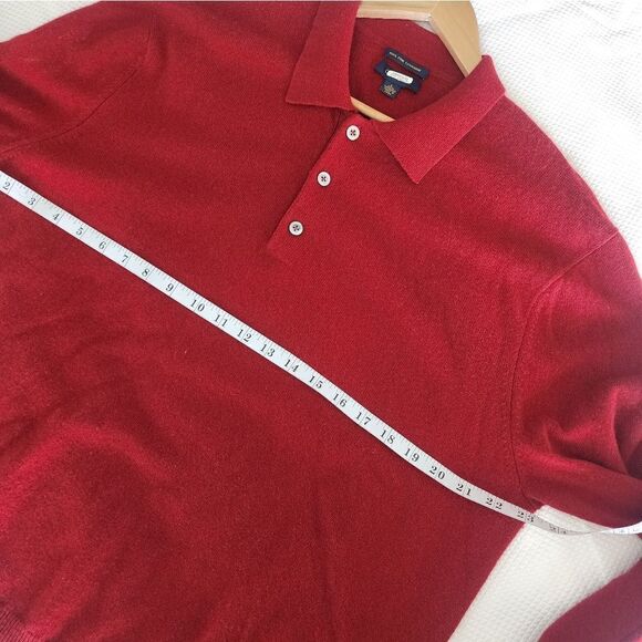 Charter Club sweater 100% Fine cashmere quarter button up pullover polo sweater - Picture 5 of 9